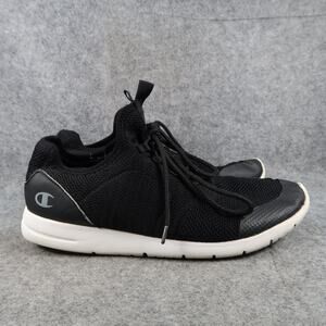 Champion Shoes Mens 11 Athletic Trainers Casual Jogger Sneakers Black Lace Up